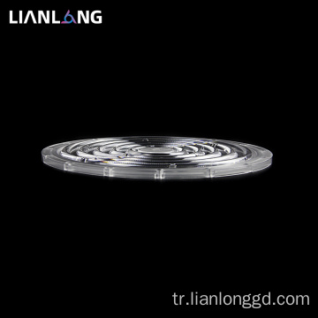 Yüksek ışık geçirgenliği madencilik lambası lensi